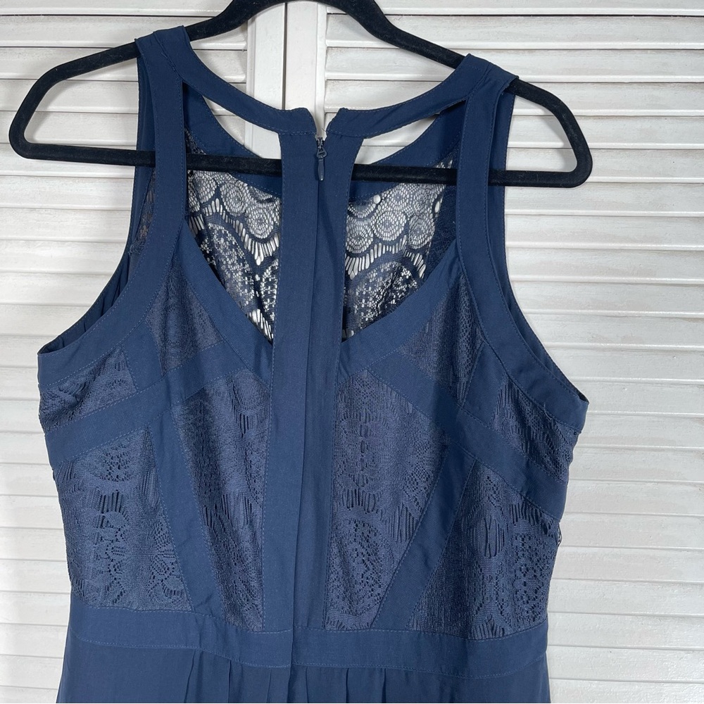 π City Chic Panelled Bodice Maxi Dress β French Navy (Size S/16) | NWT - Picture 6 of 12